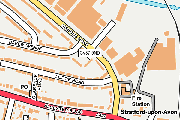 CV37 9ND map - OS OpenMap – Local (Ordnance Survey) CV37 9ND map - OS OpenMap – Local (Ordnance Survey)