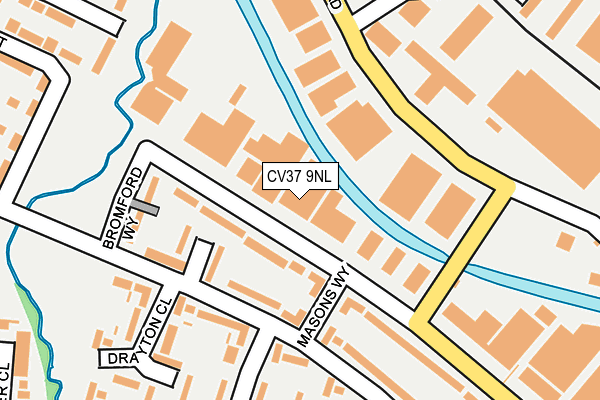 CV37 9NL map - OS OpenMap – Local (Ordnance Survey) CV37 9NL map - OS OpenMap – Local (Ordnance Survey)