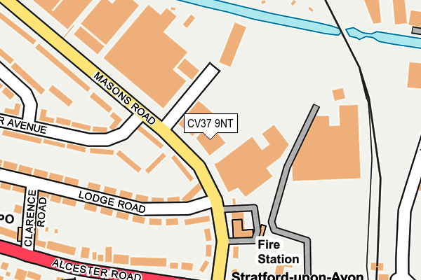 CV37 9NT map - OS OpenMap – Local (Ordnance Survey) CV37 9NT map - OS OpenMap – Local (Ordnance Survey)