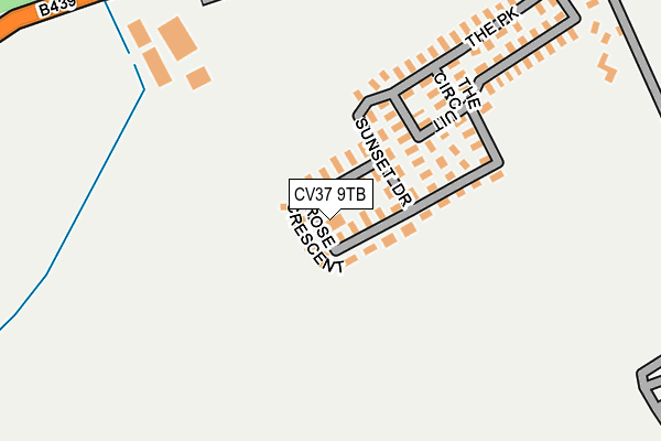 CV37 9TB map - OS OpenMap – Local (Ordnance Survey) CV37 9TB map - OS OpenMap – Local (Ordnance Survey)