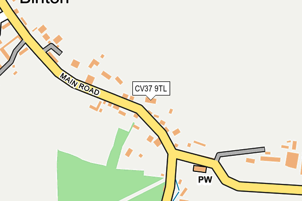 CV37 9TL map - OS OpenMap – Local (Ordnance Survey) CV37 9TL map - OS OpenMap – Local (Ordnance Survey)