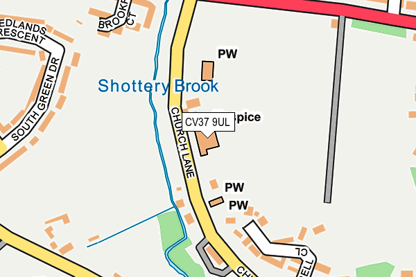 CV37 9UL map - OS OpenMap – Local (Ordnance Survey) CV37 9UL map - OS OpenMap – Local (Ordnance Survey)