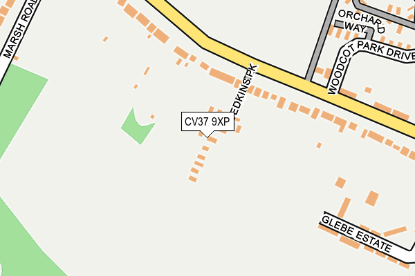 CV37 9XP map - OS OpenMap – Local (Ordnance Survey) CV37 9XP map - OS OpenMap – Local (Ordnance Survey)