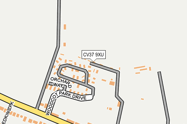 CV37 9XU map - OS OpenMap – Local (Ordnance Survey) CV37 9XU map - OS OpenMap – Local (Ordnance Survey)