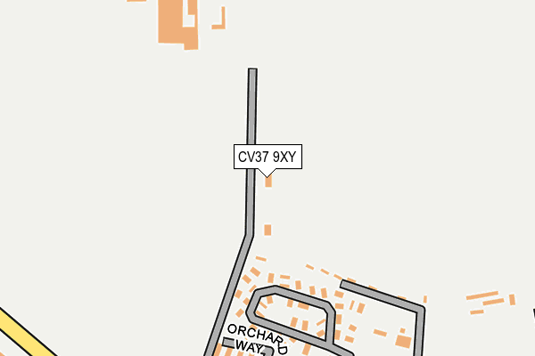 CV37 9XY map - OS OpenMap – Local (Ordnance Survey) CV37 9XY map - OS OpenMap – Local (Ordnance Survey)