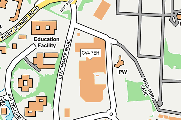 CV4 7EH map - OS OpenMap – Local (Ordnance Survey) CV4 7EH map - OS OpenMap – Local (Ordnance Survey)
