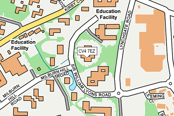 CV4 7EZ map - OS OpenMap – Local (Ordnance Survey) CV4 7EZ map - OS OpenMap – Local (Ordnance Survey)