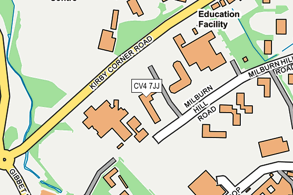 CV4 7JJ map - OS OpenMap – Local (Ordnance Survey) CV4 7JJ map - OS OpenMap – Local (Ordnance Survey)