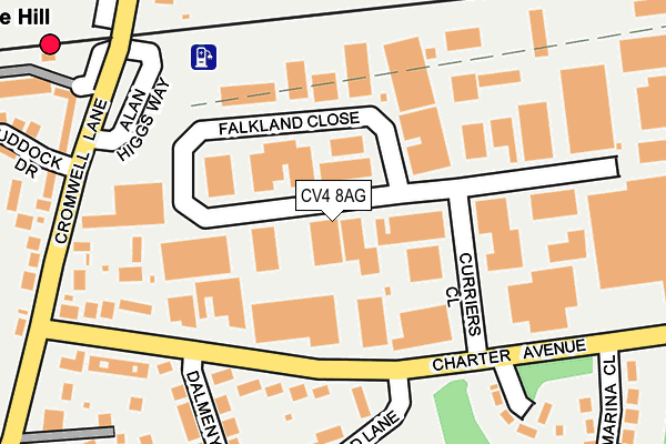 CV4 8AG map - OS OpenMap – Local (Ordnance Survey) CV4 8AG map - OS OpenMap – Local (Ordnance Survey)