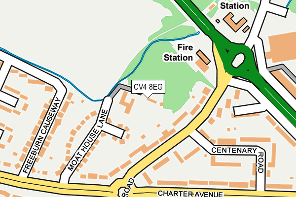 CV4 8EG map - OS OpenMap – Local (Ordnance Survey) CV4 8EG map - OS OpenMap – Local (Ordnance Survey)
