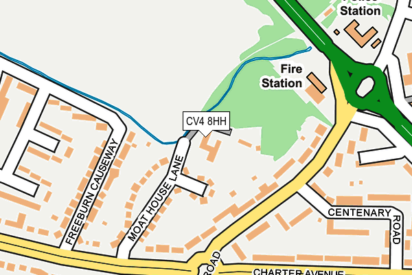 CV4 8HH map - OS OpenMap – Local (Ordnance Survey) CV4 8HH map - OS OpenMap – Local (Ordnance Survey)