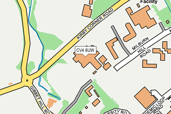 CV4 8UW map - OS OpenMap – Local (Ordnance Survey) CV4 8UW map - OS OpenMap – Local (Ordnance Survey)