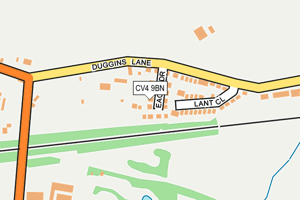 CV4 9BN map - OS OpenMap – Local (Ordnance Survey) CV4 9BN map - OS OpenMap – Local (Ordnance Survey)