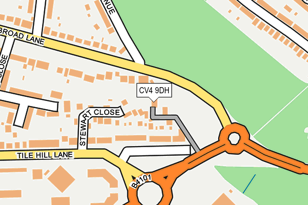 CV4 9DH map - OS OpenMap – Local (Ordnance Survey) CV4 9DH map - OS OpenMap – Local (Ordnance Survey)