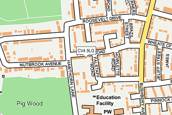 CV4 9LG map - OS OpenMap – Local (Ordnance Survey) CV4 9LG map - OS OpenMap – Local (Ordnance Survey)