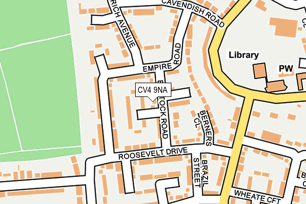 CV4 9NA map - OS OpenMap – Local (Ordnance Survey) CV4 9NA map - OS OpenMap – Local (Ordnance Survey)