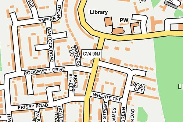 CV4 9NJ map - OS OpenMap – Local (Ordnance Survey) CV4 9NJ map - OS OpenMap – Local (Ordnance Survey)