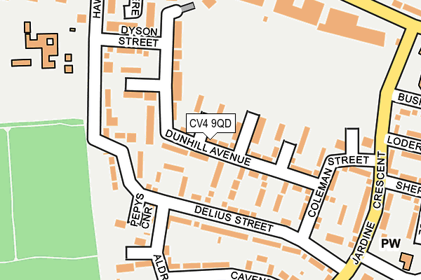 CV4 9QD map - OS OpenMap – Local (Ordnance Survey) CV4 9QD map - OS OpenMap – Local (Ordnance Survey)