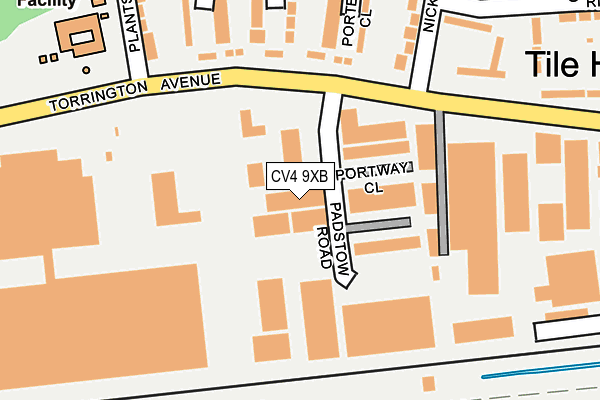 CV4 9XB map - OS OpenMap – Local (Ordnance Survey) CV4 9XB map - OS OpenMap – Local (Ordnance Survey)