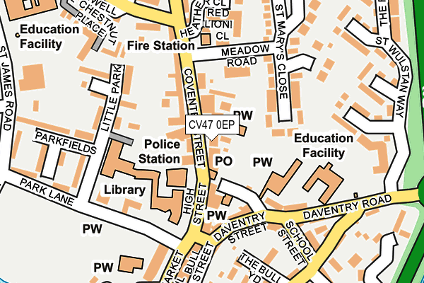 CV47 0EP map - OS OpenMap – Local (Ordnance Survey) CV47 0EP map - OS OpenMap – Local (Ordnance Survey)