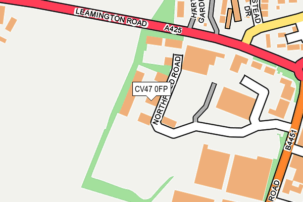 CV47 0FP map - OS OpenMap – Local (Ordnance Survey)