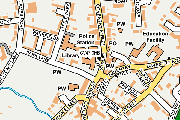CV47 0HB map - OS OpenMap – Local (Ordnance Survey) CV47 0HB map - OS OpenMap – Local (Ordnance Survey)