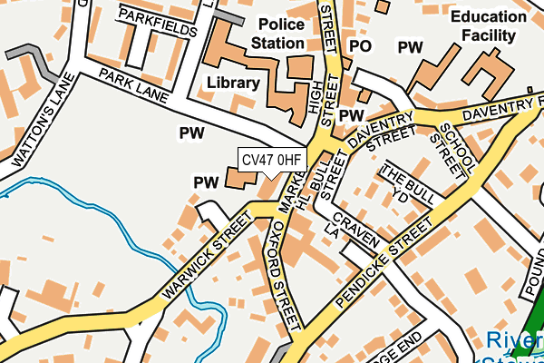 CV47 0HF map - OS OpenMap – Local (Ordnance Survey) CV47 0HF map - OS OpenMap – Local (Ordnance Survey)