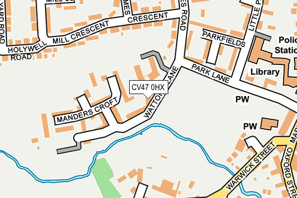CV47 0HX map - OS OpenMap – Local (Ordnance Survey) CV47 0HX map - OS OpenMap – Local (Ordnance Survey)
