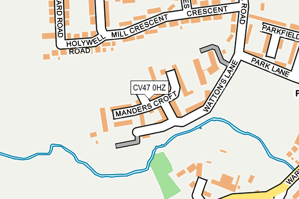 CV47 0HZ map - OS OpenMap – Local (Ordnance Survey) CV47 0HZ map - OS OpenMap – Local (Ordnance Survey)