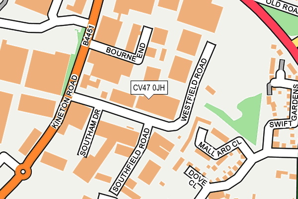 CV47 0JH map - OS OpenMap – Local (Ordnance Survey) CV47 0JH map - OS OpenMap – Local (Ordnance Survey)