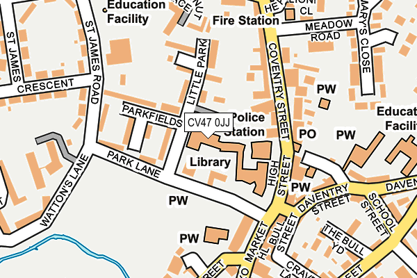 CV47 0JJ map - OS OpenMap – Local (Ordnance Survey) CV47 0JJ map - OS OpenMap – Local (Ordnance Survey)