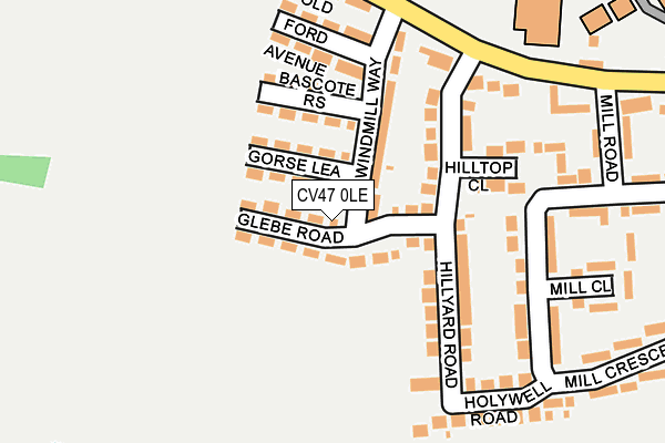 CV47 0LE map - OS OpenMap – Local (Ordnance Survey) CV47 0LE map - OS OpenMap – Local (Ordnance Survey)