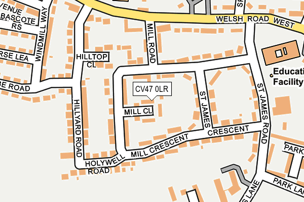 CV47 0LR map - OS OpenMap – Local (Ordnance Survey) CV47 0LR map - OS OpenMap – Local (Ordnance Survey)