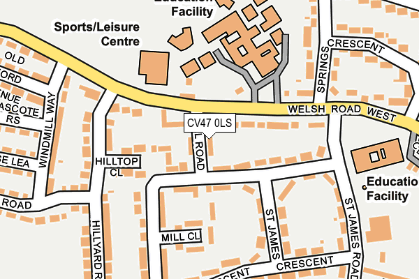 CV47 0LS map - OS OpenMap – Local (Ordnance Survey) CV47 0LS map - OS OpenMap – Local (Ordnance Survey)