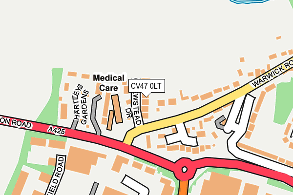 CV47 0LT map - OS OpenMap – Local (Ordnance Survey)