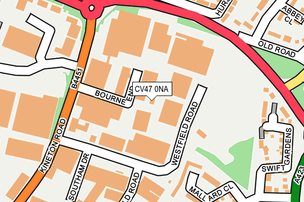 CV47 0NA map - OS OpenMap – Local (Ordnance Survey)