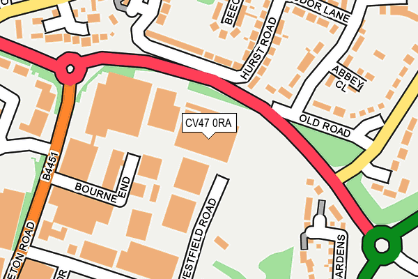 CV47 0RA map - OS OpenMap – Local (Ordnance Survey) CV47 0RA map - OS OpenMap – Local (Ordnance Survey)