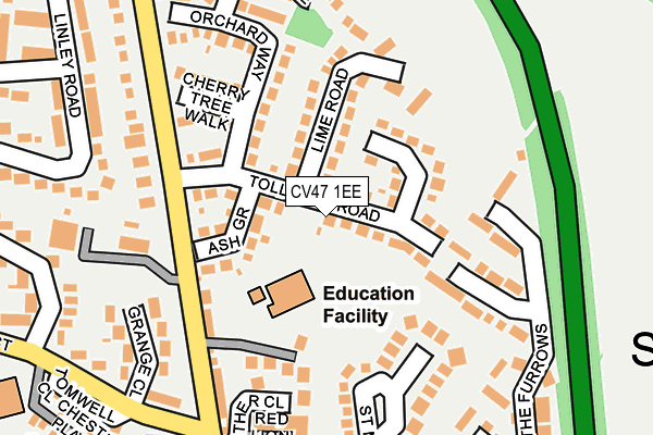 CV47 1EE map - OS OpenMap – Local (Ordnance Survey) CV47 1EE map - OS OpenMap – Local (Ordnance Survey)