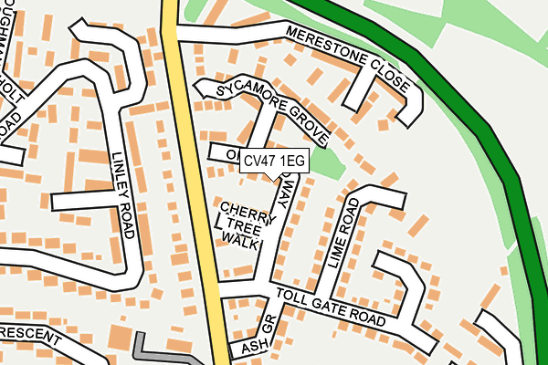 CV47 1EG map - OS OpenMap – Local (Ordnance Survey) CV47 1EG map - OS OpenMap – Local (Ordnance Survey)