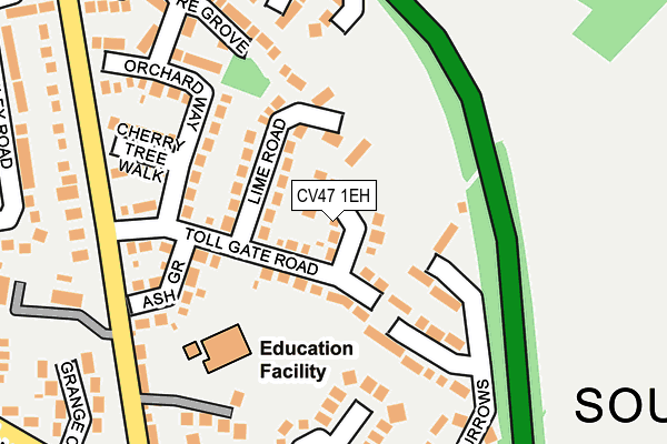 CV47 1EH map - OS OpenMap – Local (Ordnance Survey) CV47 1EH map - OS OpenMap – Local (Ordnance Survey)