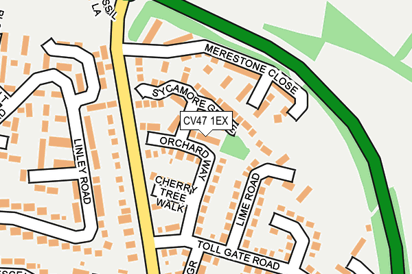 CV47 1EX map - OS OpenMap – Local (Ordnance Survey) CV47 1EX map - OS OpenMap – Local (Ordnance Survey)