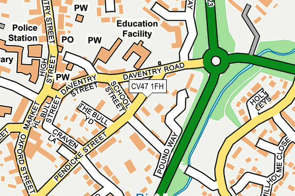 CV47 1FH map - OS OpenMap – Local (Ordnance Survey) CV47 1FH map - OS OpenMap – Local (Ordnance Survey)