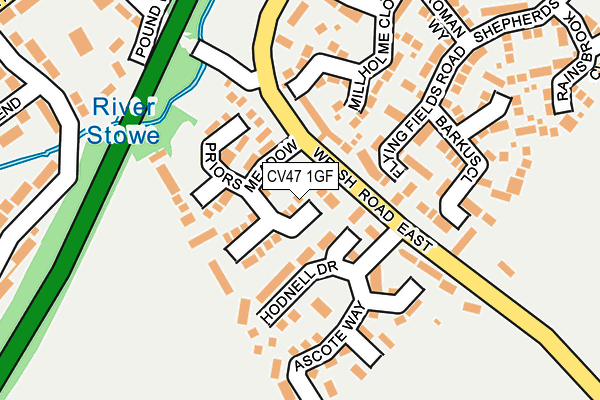 CV47 1GF map - OS OpenMap – Local (Ordnance Survey) CV47 1GF map - OS OpenMap – Local (Ordnance Survey)