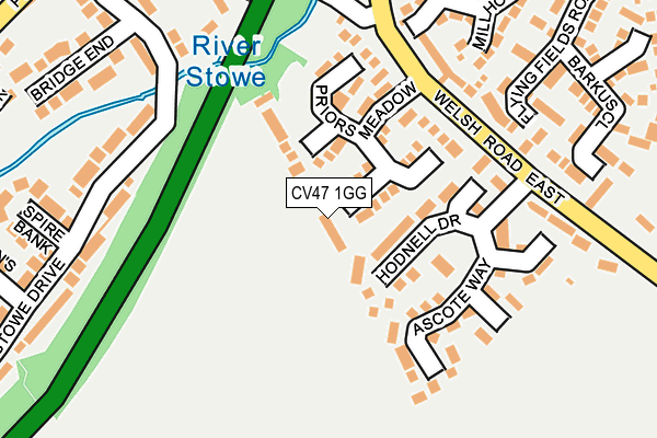 CV47 1GG map - OS OpenMap – Local (Ordnance Survey) CV47 1GG map - OS OpenMap – Local (Ordnance Survey)