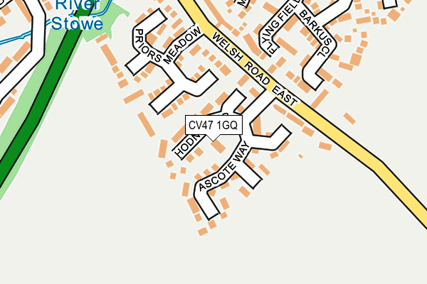 CV47 1GQ map - OS OpenMap – Local (Ordnance Survey) CV47 1GQ map - OS OpenMap – Local (Ordnance Survey)
