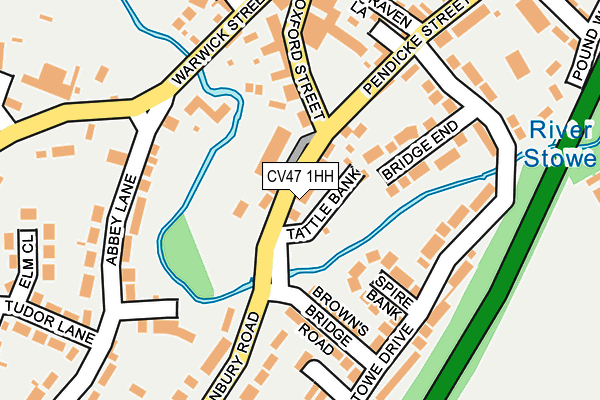 CV47 1HH map - OS OpenMap – Local (Ordnance Survey) CV47 1HH map - OS OpenMap – Local (Ordnance Survey)