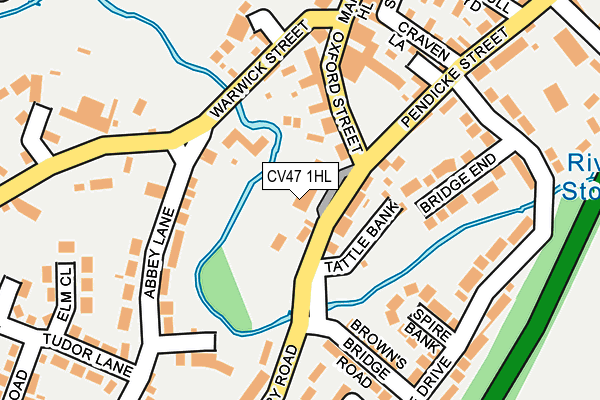 CV47 1HL map - OS OpenMap – Local (Ordnance Survey) CV47 1HL map - OS OpenMap – Local (Ordnance Survey)