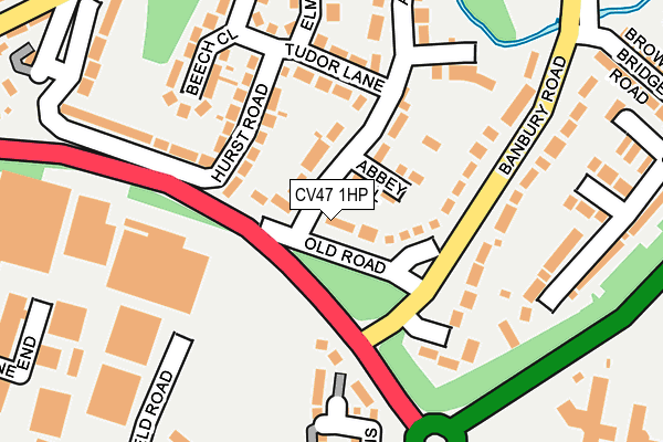 CV47 1HP map - OS OpenMap – Local (Ordnance Survey)