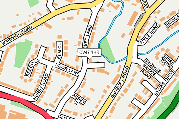CV47 1HR map - OS OpenMap – Local (Ordnance Survey) CV47 1HR map - OS OpenMap – Local (Ordnance Survey)