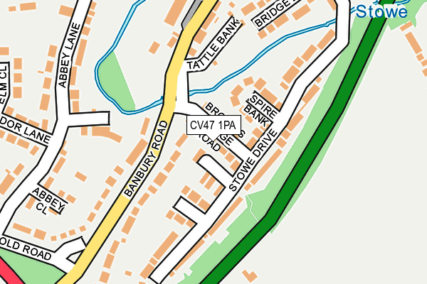 CV47 1PA map - OS OpenMap – Local (Ordnance Survey) CV47 1PA map - OS OpenMap – Local (Ordnance Survey)